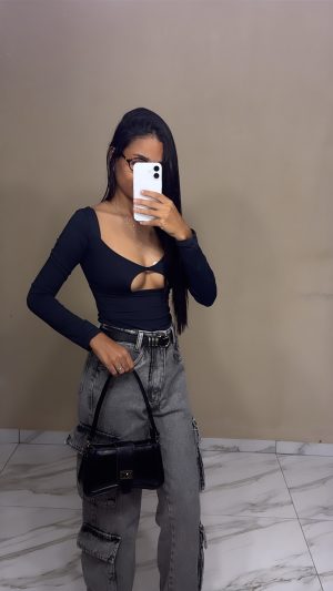 Calça cargo grafite